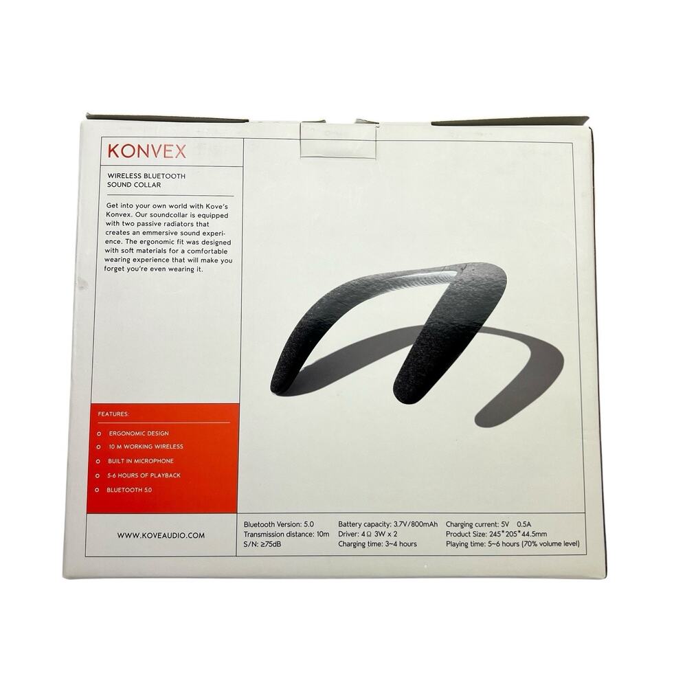 Kove Konvex Wireless Bluetooth Sound Collar Speaker Wear Around Your Neck EUC - Picture 5 of 13